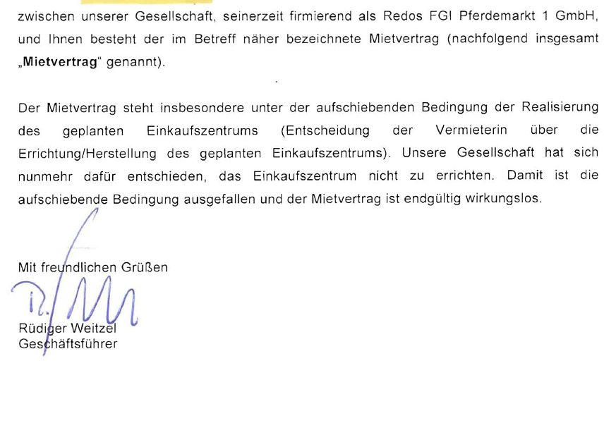 Bild: Brief an Mieter