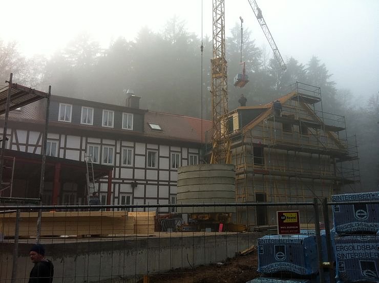Bild: Umbau im Wald