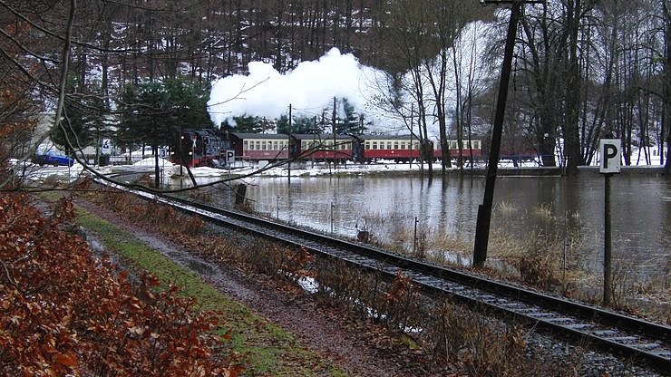 Bild: Die HSB unterwegs