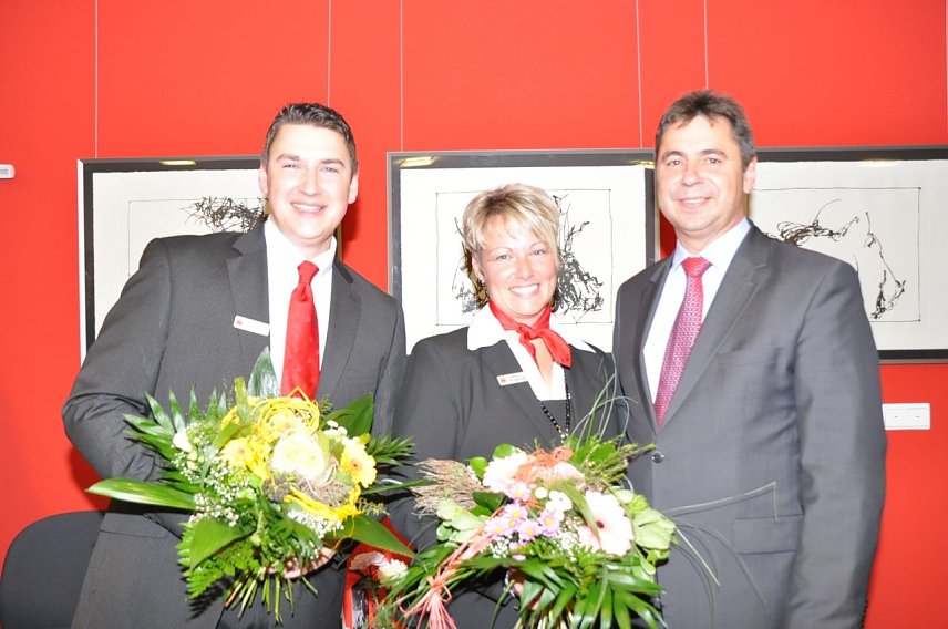 Bild: Von links: Uhlemann, Klapproth, KSK-Vorstand Asche