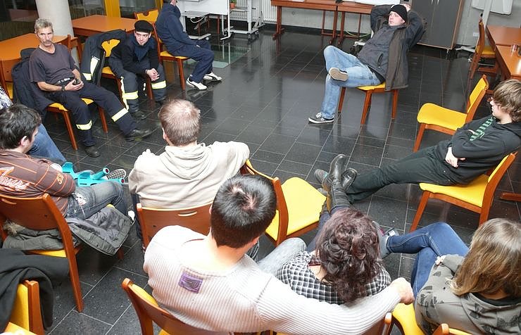 Bild: Brand in der Bahnhofstra&szlig;e