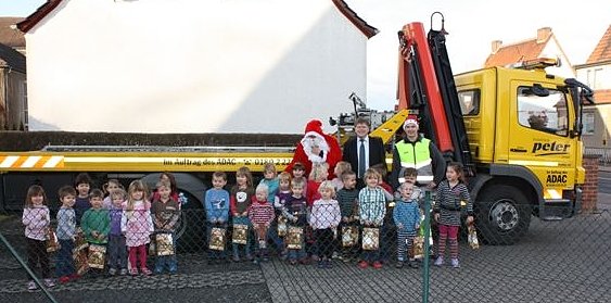 Bild: Nikolaus abgeschleppt