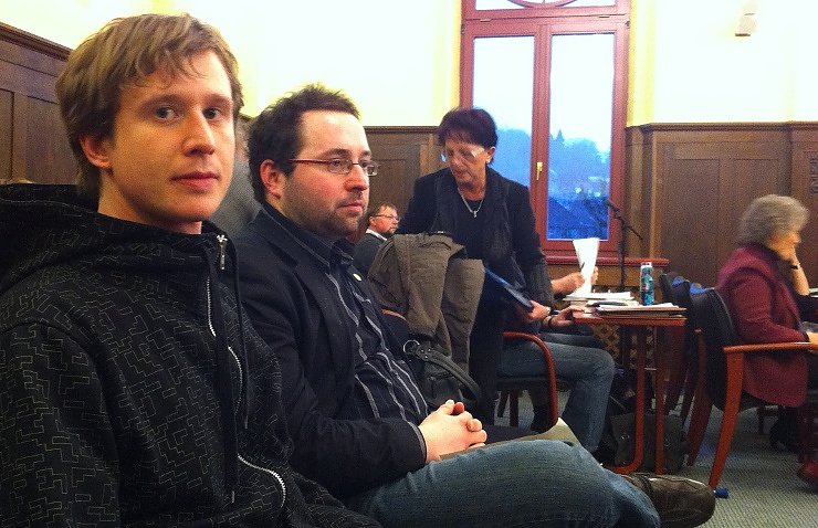 Bild: Christian Darr (vorn) und John Dauert