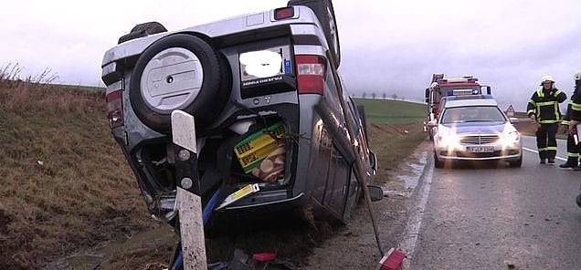 Bild: Unfall auf der B 243