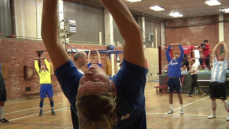 Bild: Trainigsauftakt