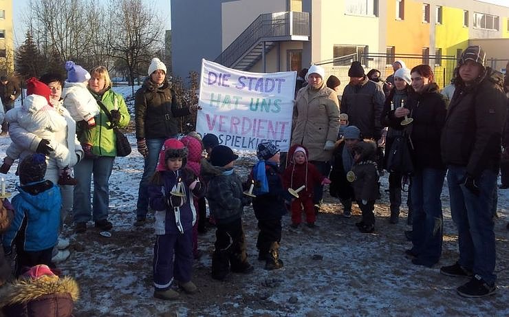 Bild: Demo f&uuml;r kommunale Tr&auml;gerschaft