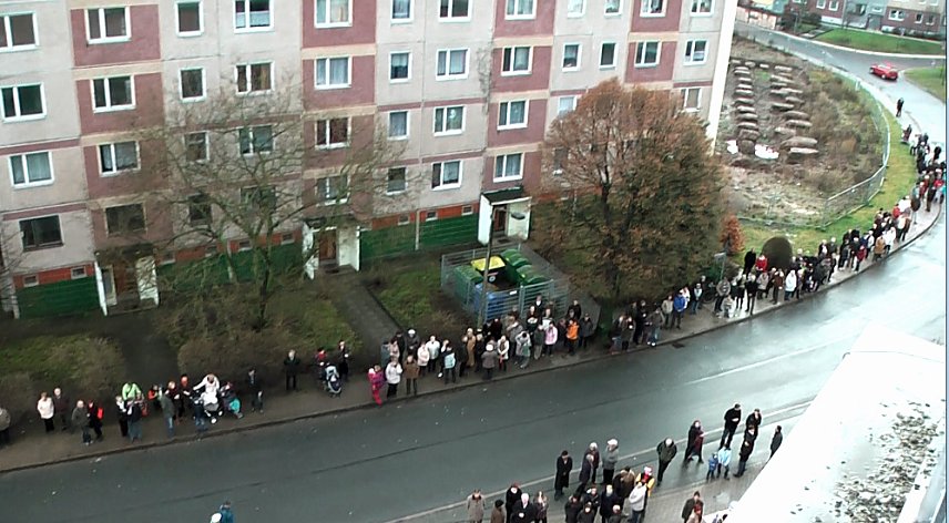 Bild: So etwas von voll!