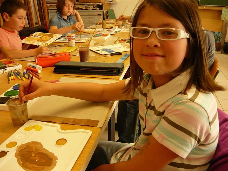 Bild: Kinderkurs in Museumswerkstatt