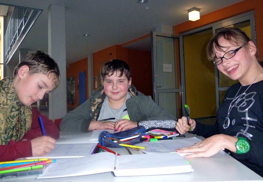 Bild: Redaktionsgruppe unterwegs