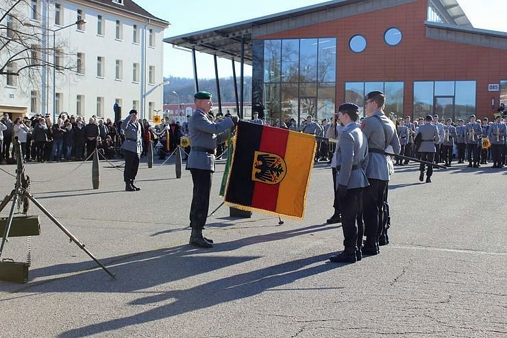 Bild: Indienststellung  des neuen Bataillons in Th&uuml;ringen