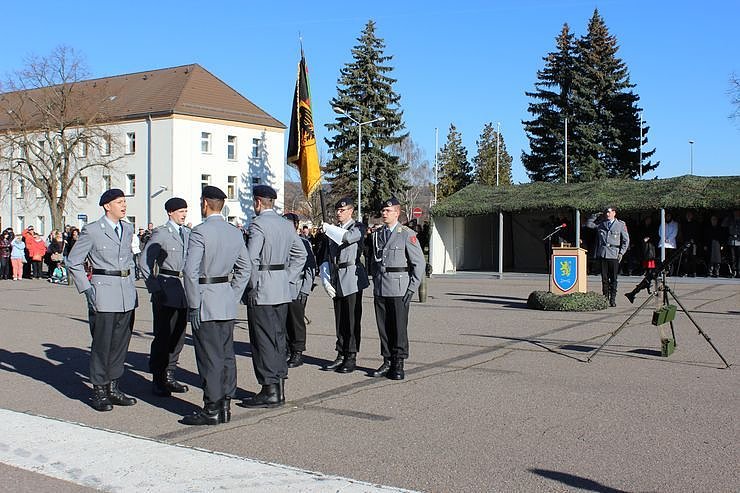 Bild: Indienststellung  des neuen Bataillons in Th&uuml;ringen