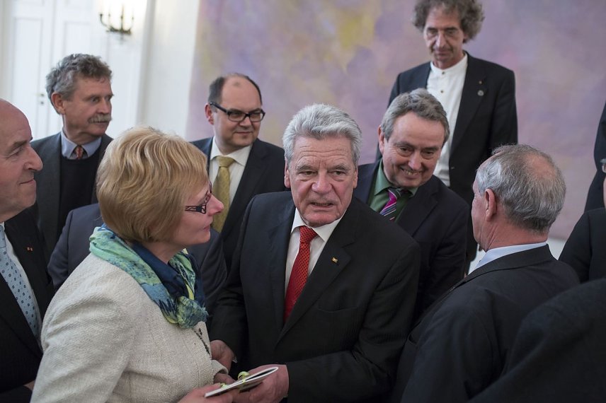 Bild: Empfang beim Bundespr&auml;sidenten