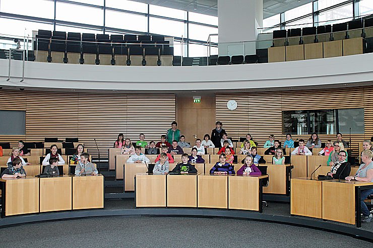 Bild: Zu Besuch im Landtag