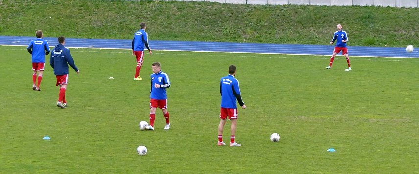 Bild: Warmmachen der Wackeren