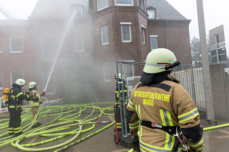 Bild: Einsatz&uuml;bung auf dem WAGO Betriebsgel&auml;nde