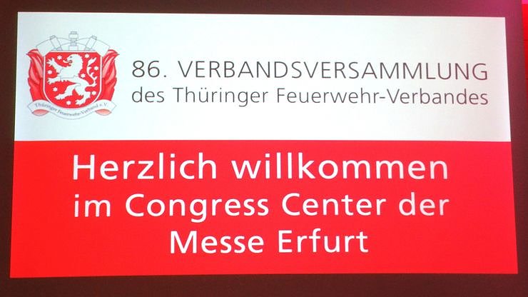 Bild: 86. Verbandsversammlung des Th&uuml;ringer Feuerwehr-Verbandes