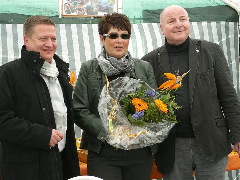 Bild: Gratulation f&uuml;r Irene Sander