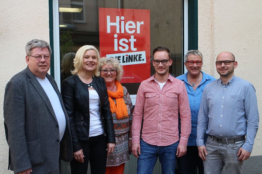 Bild: v.l.: Rainer Bachmann, Angela Hummitzsch, Ilona Scharff, Alexander Scharff, Barbara Schenke, Michael Mohr