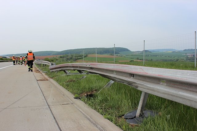 Bild: Unfall auf A38