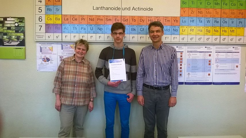 Bild: Henry Lindner will Chemie-Olympionike werden