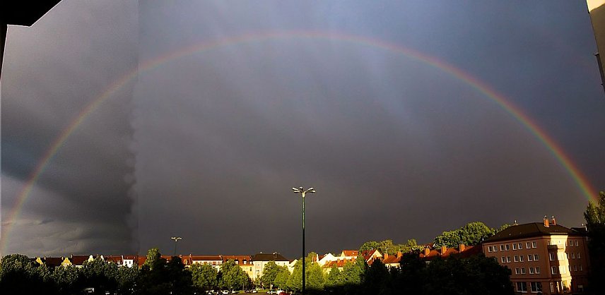 Bild: Regenbogen &uuml;ber Nordhausen