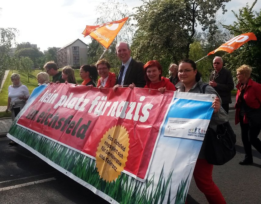 Bild: Protest in Leinefelde