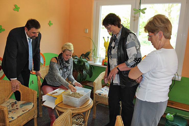 Bild: Besonderer Sand zum Spielen