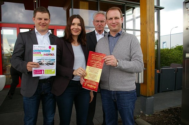 Bild: Vorbereitung des Gewerbegebietsfestes