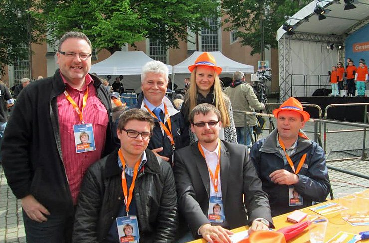 Bild: Wahlaufruf der Jungen Union