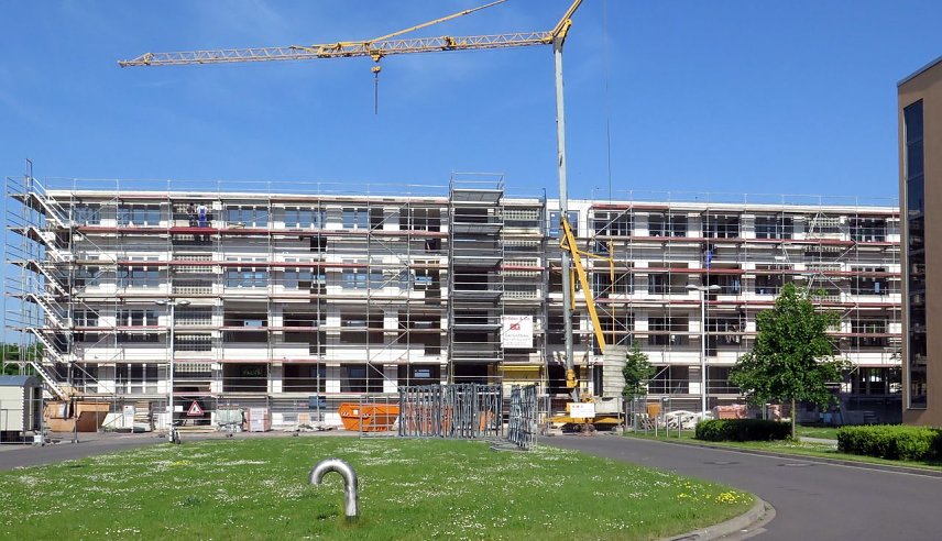 Bild: Baufortschritt auf Klinik-Gel&auml;nde