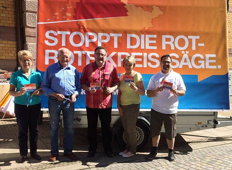 Bild: Stoppt die rot-rote Kreis-S&auml;ge