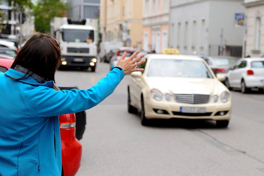 Bild: Taxifahrer d&uuml;rfen auch die k&uuml;rzesten Strecken nicht ablehnen.