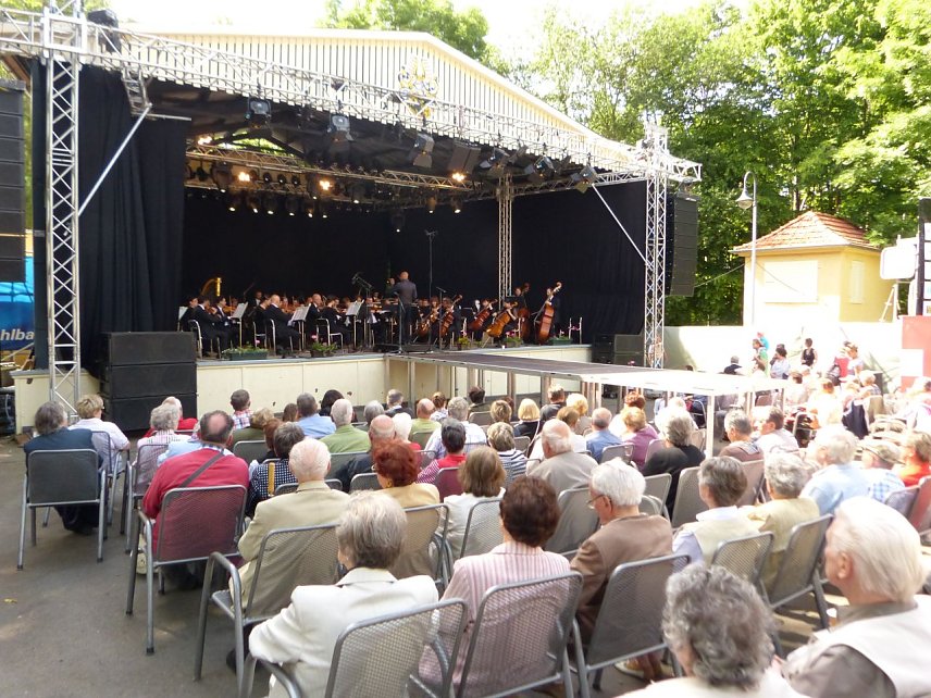 Bild: Das Loh-Orchester Sondershausen beim Rolandsfest 2013