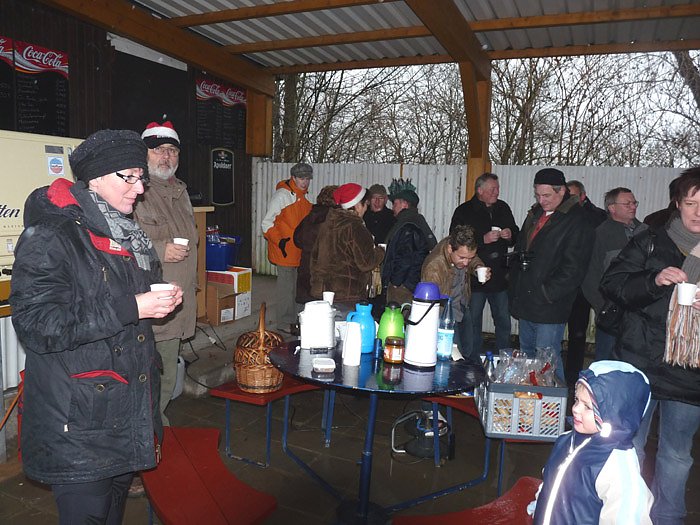 Bild: Weihnachtstauchen im Bebraer Teich