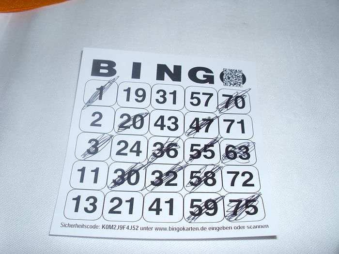 Bild: Im WB 4 alles Bingo � oder was?!