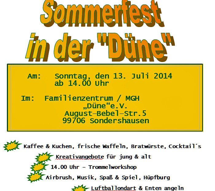 Bild: Sommerfest D&uuml;ne
