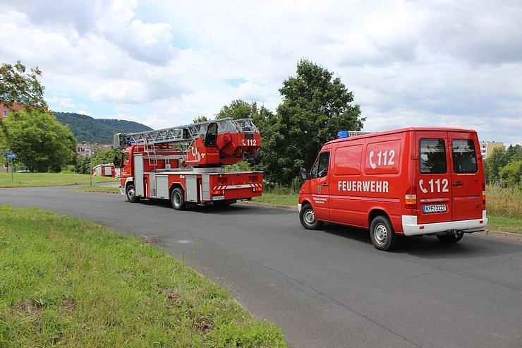 Bild: Mit Blaulicht ins &Ouml;stertal von Sondershausen