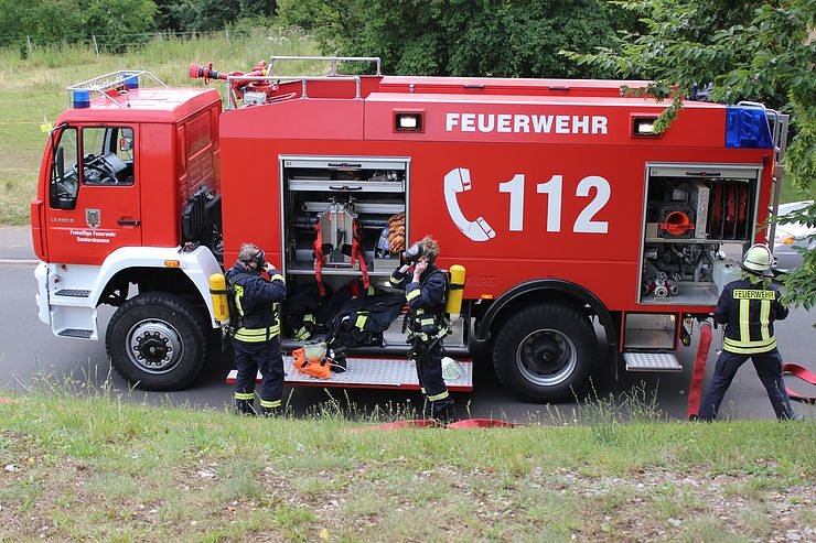 Bild: &Uuml;bungswochenende der Feuerwehren