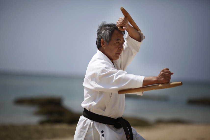 Bild: Kobud&ocirc; (Waffen-Karate)