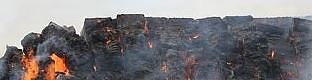Bild: Stroh in Flammen