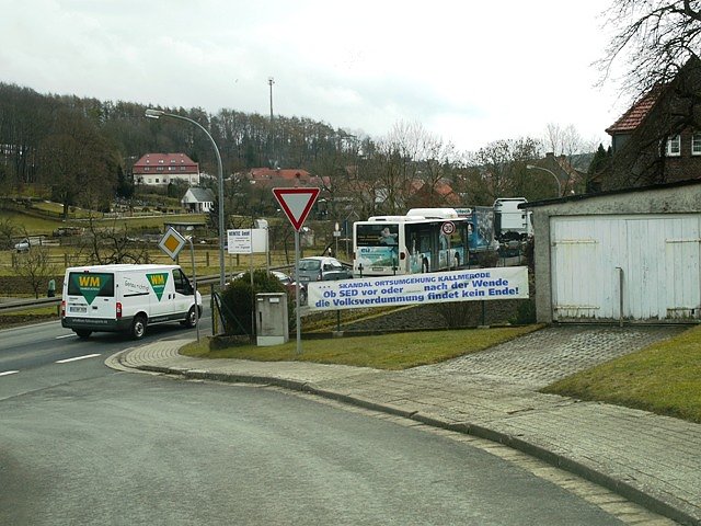 Bild: Kallmerode Protestschild