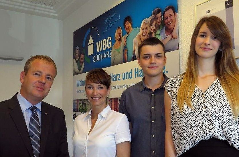 Bild: Ab heute Azubi bei der WBG