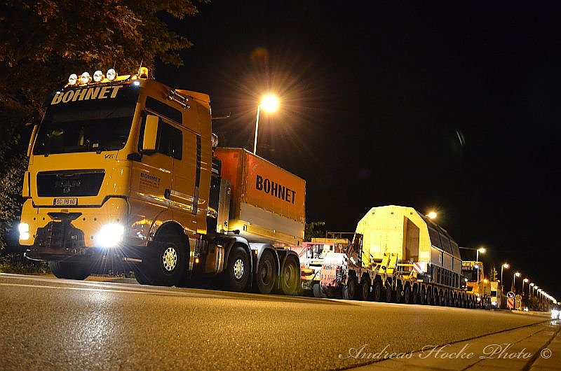 Bild: Schwertransport durch Greu&szlig;en