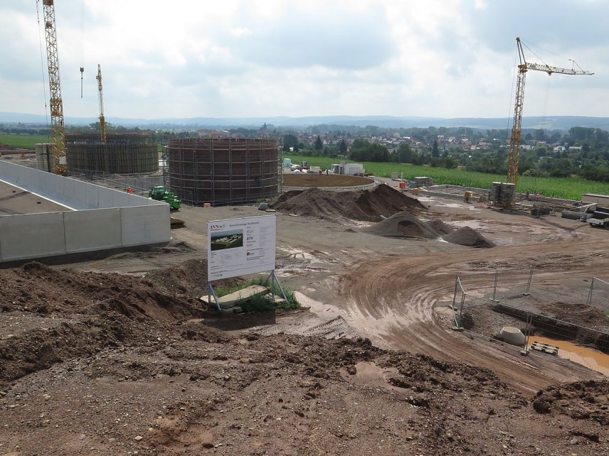 Bild: Blick auf die Baustelle bei Bielen