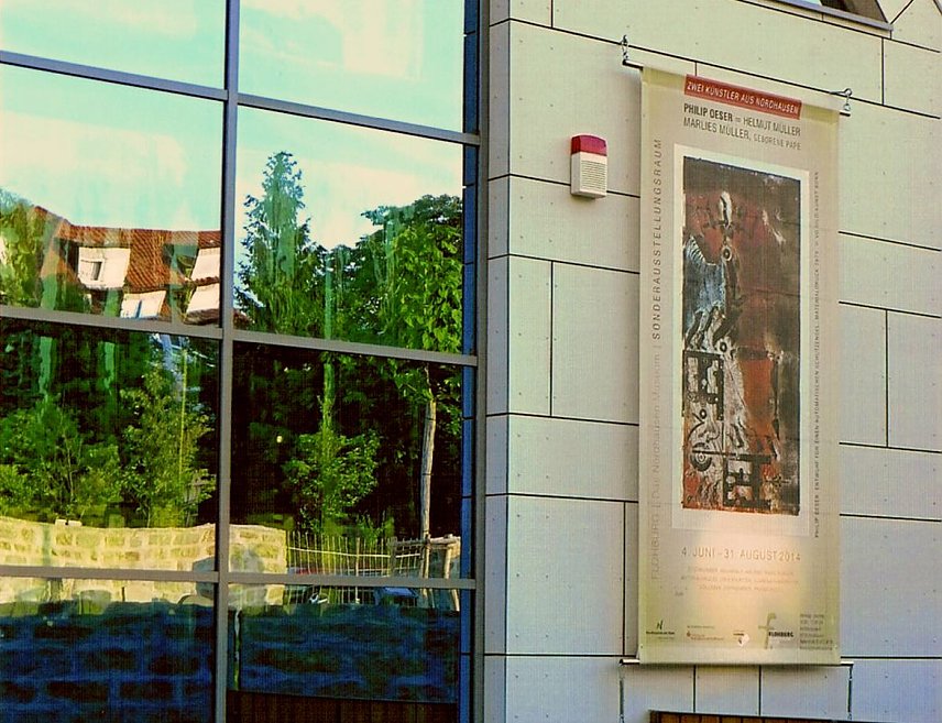 Bild: Werbung an der Flohburg