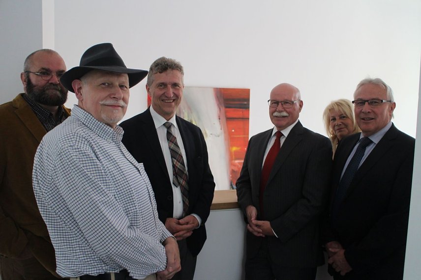 Bild: v.l.: Martin H&ouml;fer, Gerd Mackensen, Dr. Klaus Zeh, Hans-Peter D&ouml;rflinger, Hannelore Haase, Rolf G&ouml;ppel