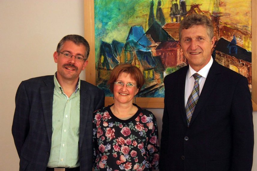 Bild: Besuch im Rathaus