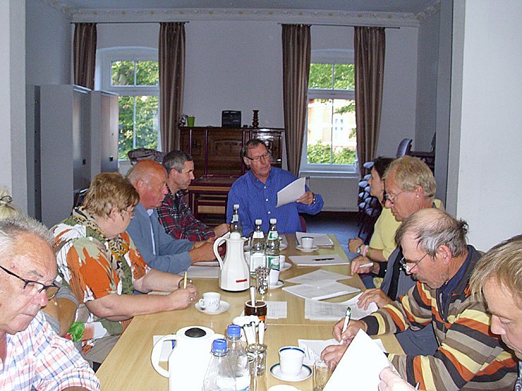 Bild: Beratungen des erweiterten Vorstandes der Gartenfreunde