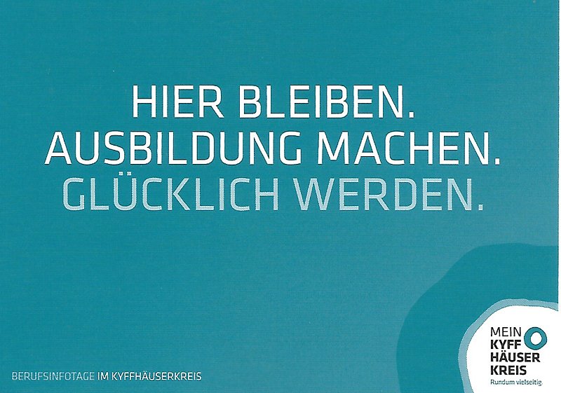 Bild: Hier bleiben und Ausbildung machen