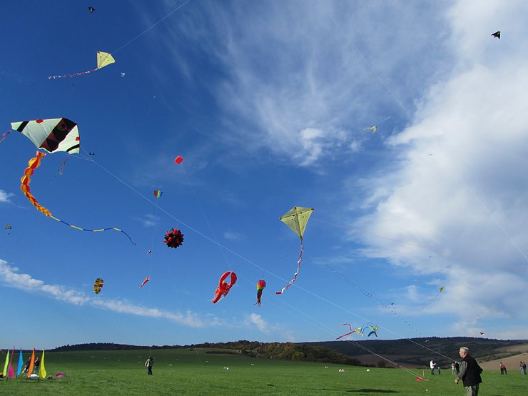 Bild: Abfliegen und Drachenfest